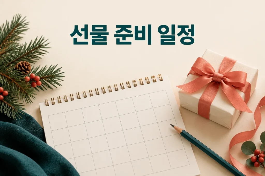 시즌 선물 준비 일정 짜기, 크리스마스부터 설날·졸업·입학까지 역순으로 계획하세요