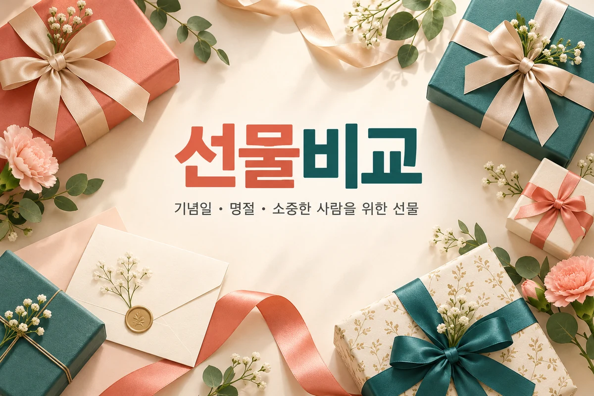 선물비교 기념일과 명절 선물 안내